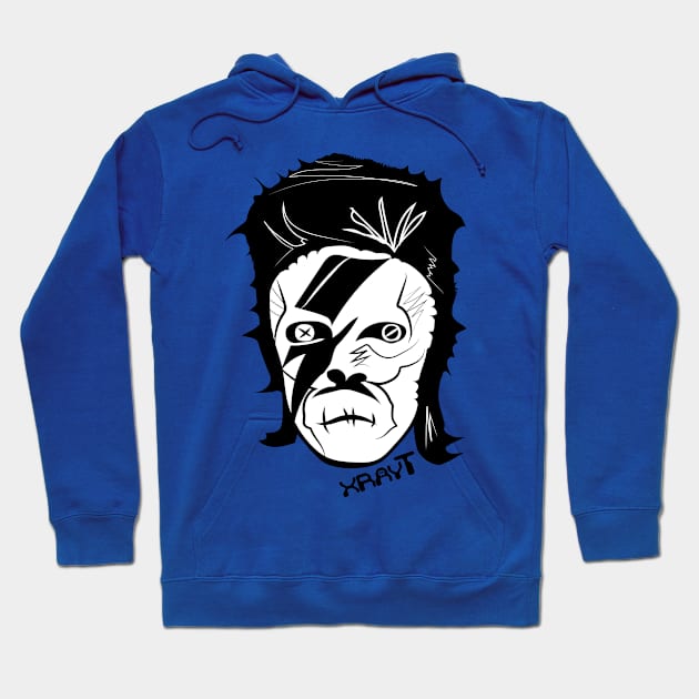 Skull Star Man Hoodie by XrayT